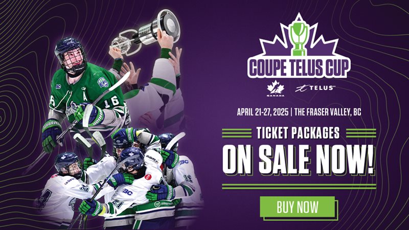 TELUS Cup tickets on sale!